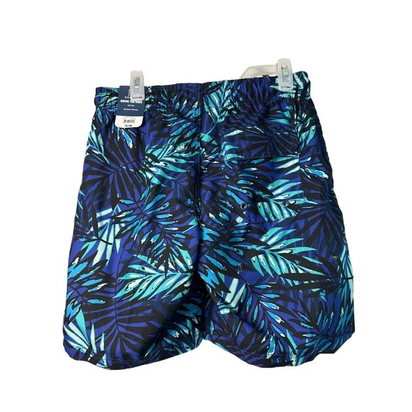 NWT George Above The Knee Men's Casual Swim Shorts Tropical Pattern SZ Medium - Picture 4 of 6